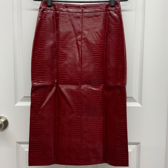 Anthropologie Sunday in Brooklyn Maxine Faux Leather Pencil Skirt - Picture 12 of 14